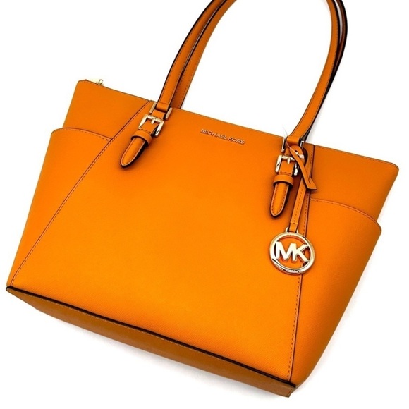 Michael Kors Large Charlotte Tote Bag Cider - Picture 6 of 12